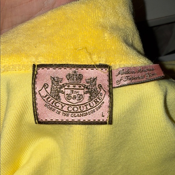 Yellow terry cloth Juicy Couture Tracksuit set - Picture 7 of 9